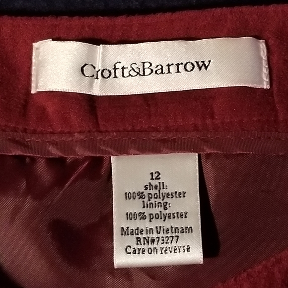 Croft&Barrow Button Front Skirt - Picture 5 of 7